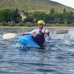 Paddler beim Training